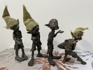 オブジェ 4個セット 人形～オーナメント？UMA？小人？妖精？精霊